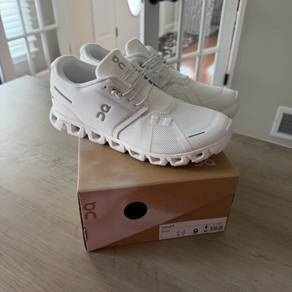 On Running Cloud White Athletic Shoes